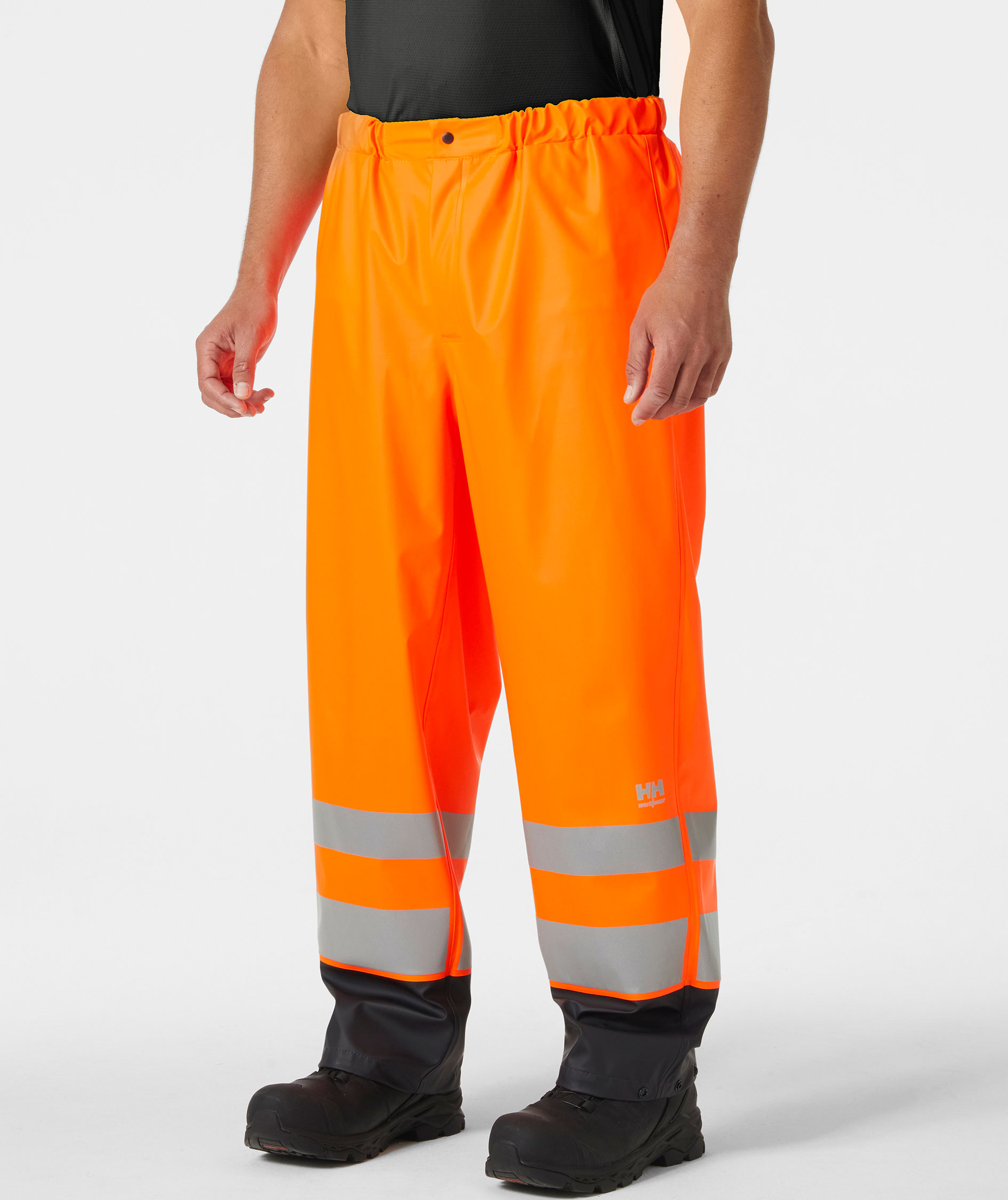 Helly Hansen Addvis rain trousers, Hi-vis Orange/Ebony
