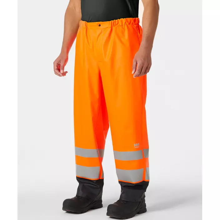 Helly Hansen Addvis regnbyxa, Varsel Orange/Ebony, large image number 1