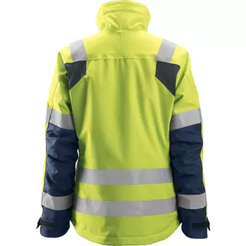 Snickers AllroundWork 37.5® women's winter jacket 1137, Hi-vis Yellow/Marine