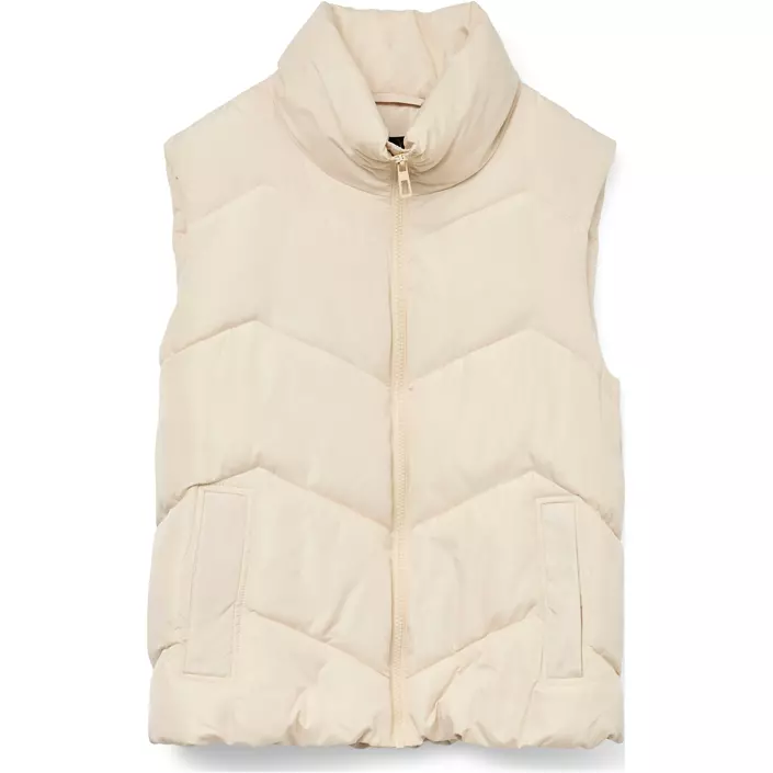 Vero Moda VMLIGAEVA vadderad väst, Oatmeal, large image number 0