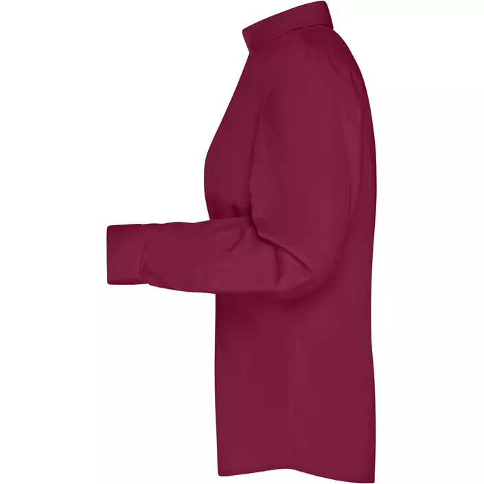 James & Nicholson modern fit women's shirt, Burgundy, large image number 3