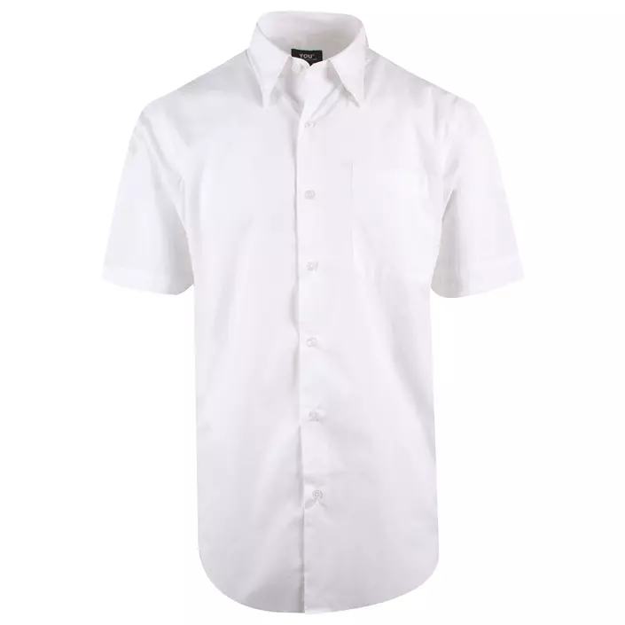 YOU Venezia modern fit kortærmet poplinskjorte, Hvid, large image number 0