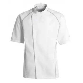 Kentaur short-sleeved chefs jacket, White/Light Grey