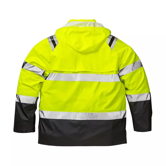 Fristads rain jacket 4624, Hi-vis Yellow/Black, large image number 1