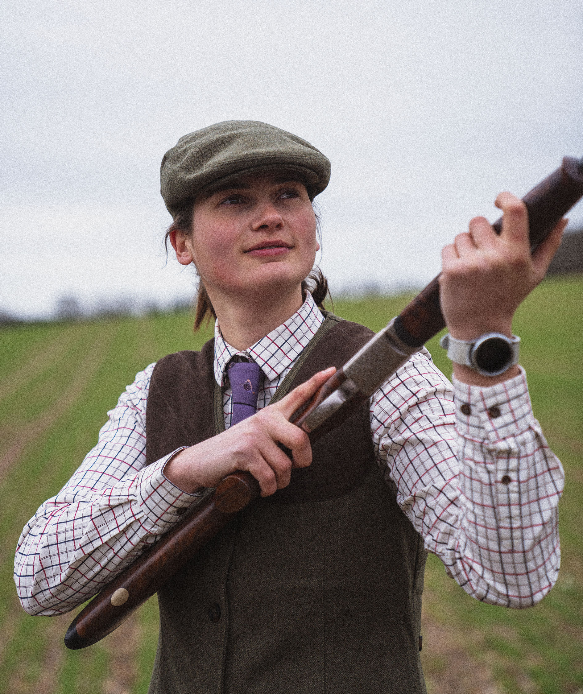 Seeland Kerry Shooting skjorta dam, Cabernet/Blue Check, large image number 7