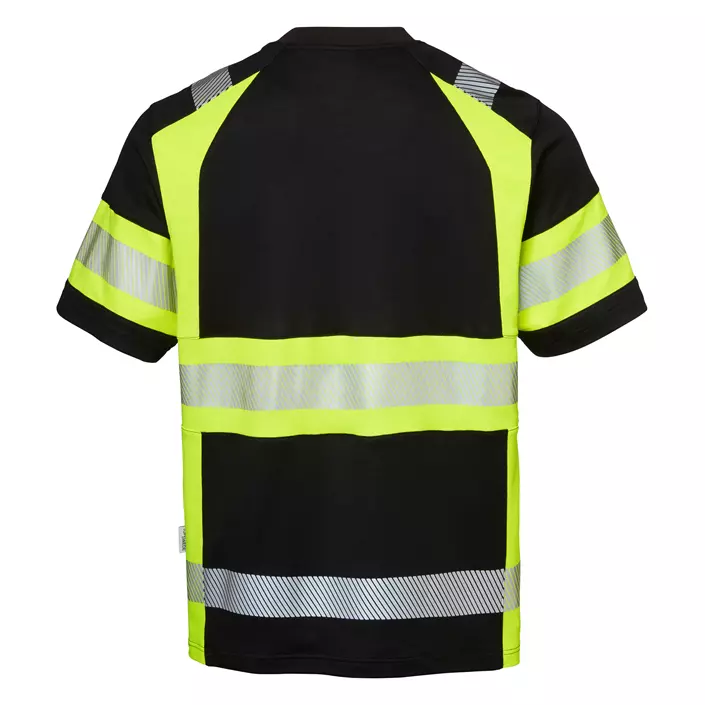 Top Swede T-Shirt 600, Schwarz/Hi-Vis Gelb, large image number 1