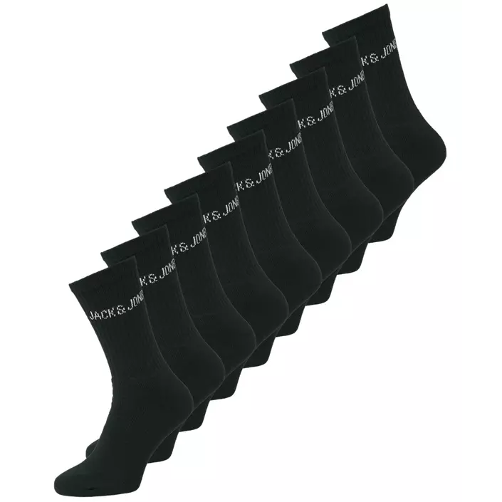 Jack & Jones JACSHAUN 9-pack tennis socks, Black, Black, large image number 0