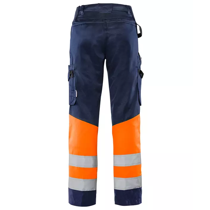 Fristads Green women's work trousers 2652 GPLU, Marine/Hi-Vis Orange, large image number 1