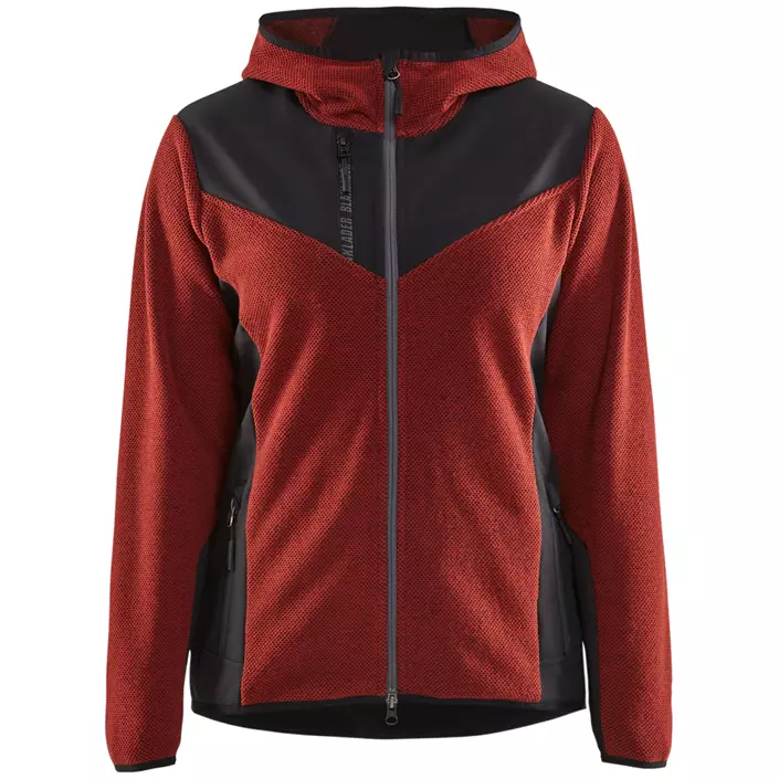 Blåkläder women's knitted jacket, Burnt Red/Black, large image number 0