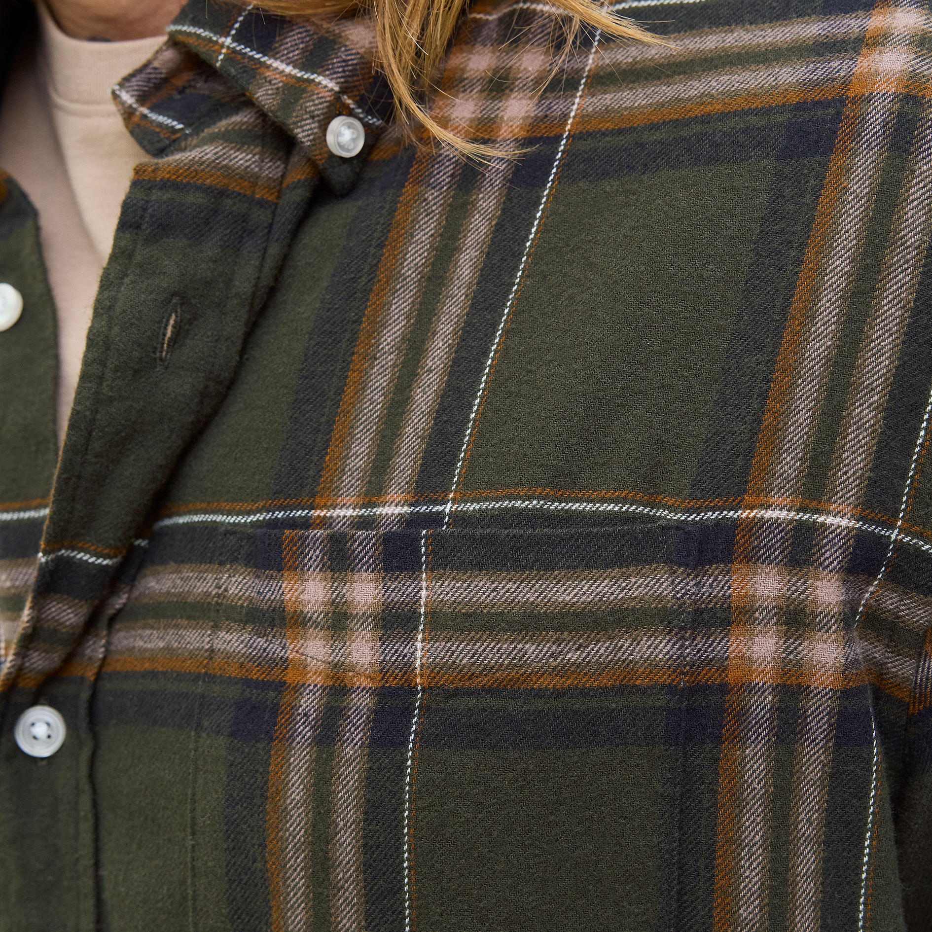 Jack & Jones JJECLASSIC flannel shirt, Rosin, large image number 4