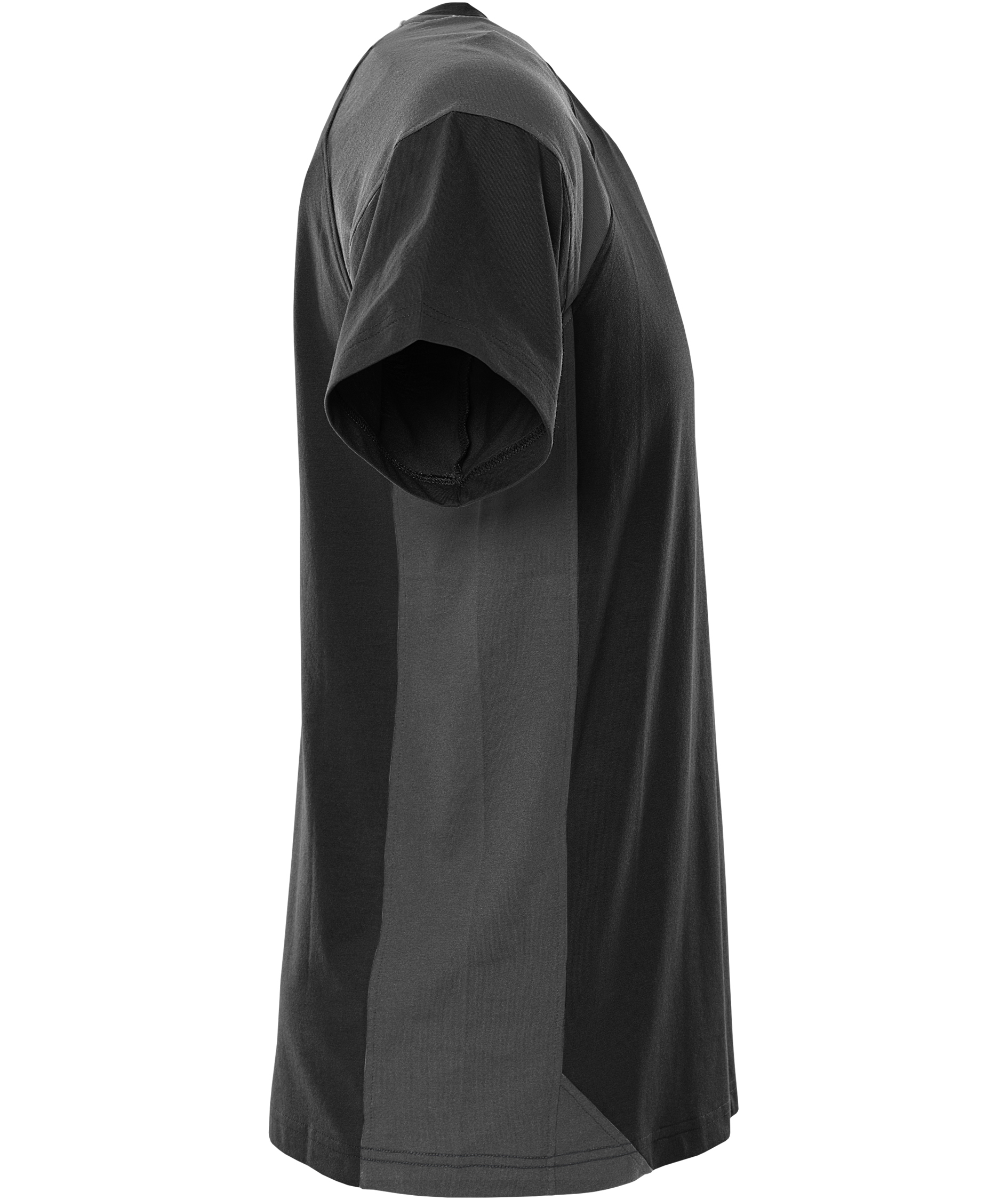 Fristads Heavy T-shirt 7046 GTM, Black/Grey, Black/Grey, large image number 4