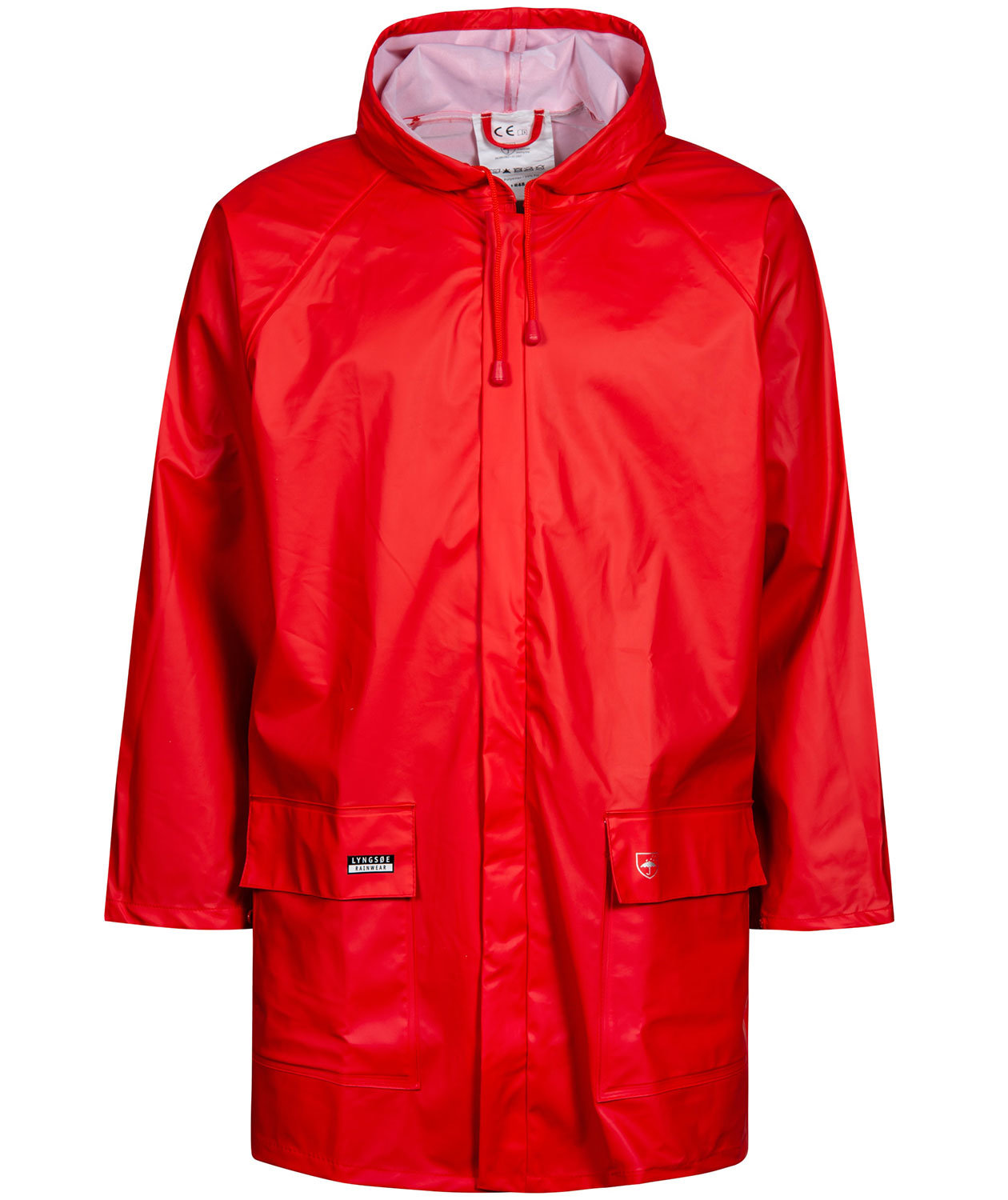Lyngs&oslash;e PU regnjakke, R&oslash;d, R&oslash;d, swatch