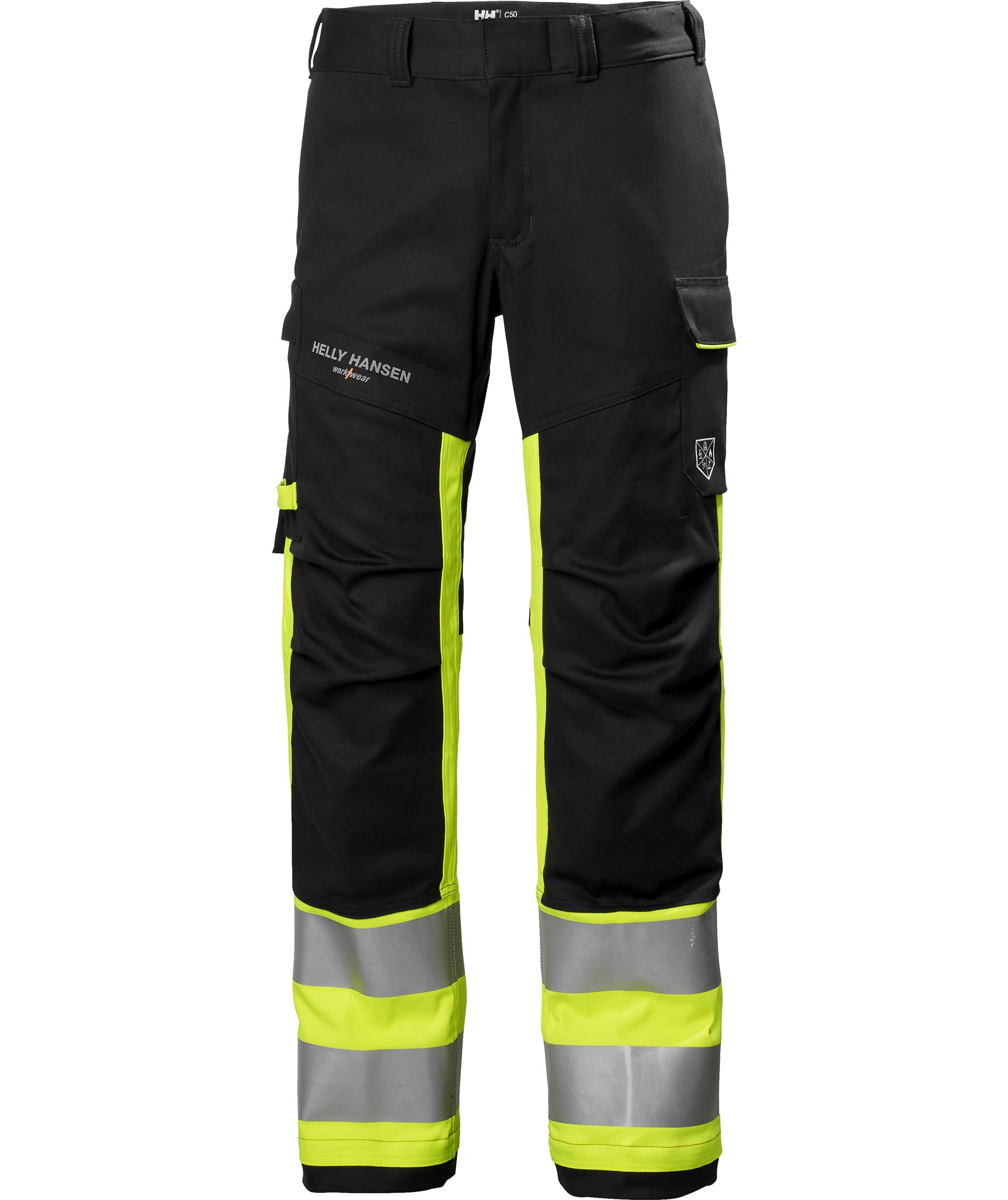 Helly Hansen Fyre work trousers, Hi-vis yellow/Ebony, large image number 0