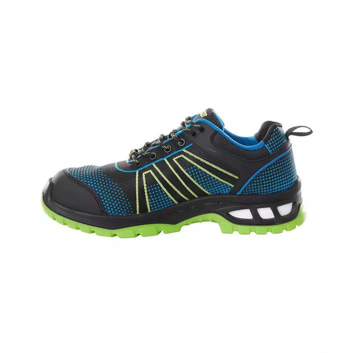 Mascot Energy safety shoes S1P, Black/cobalt blue/lime green, large image number 2