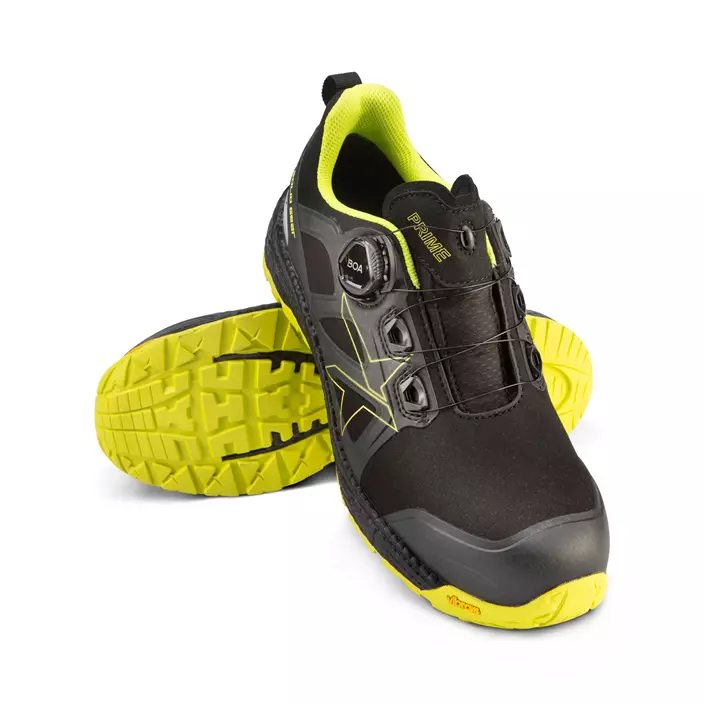 Solid Gear Prime GTX Low vernesko S3, Svart/Gul, large image number 3