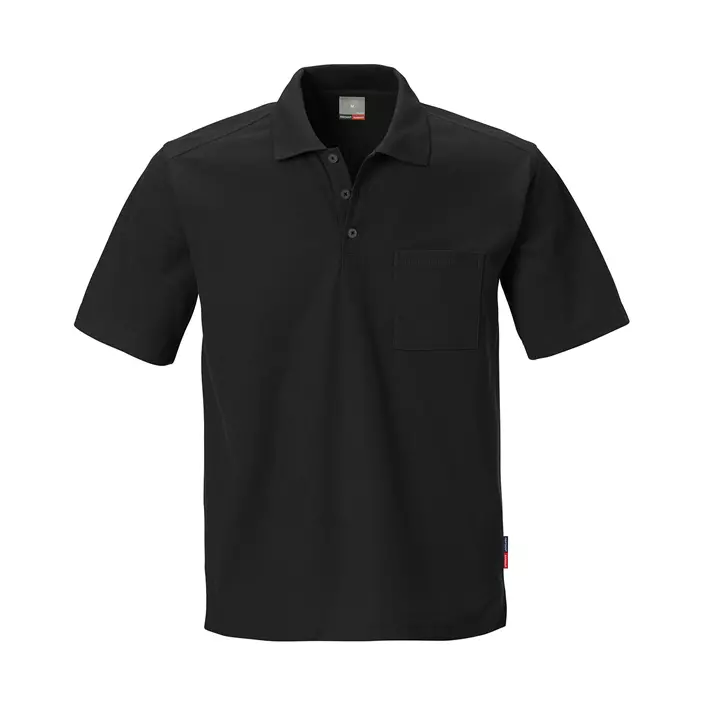 Kansas kortermet Polo T-skjorte, Svart, large image number 0