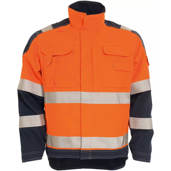 Tranemo Aramid work jacket, Hi-vis Orange/Marine, large image number 0