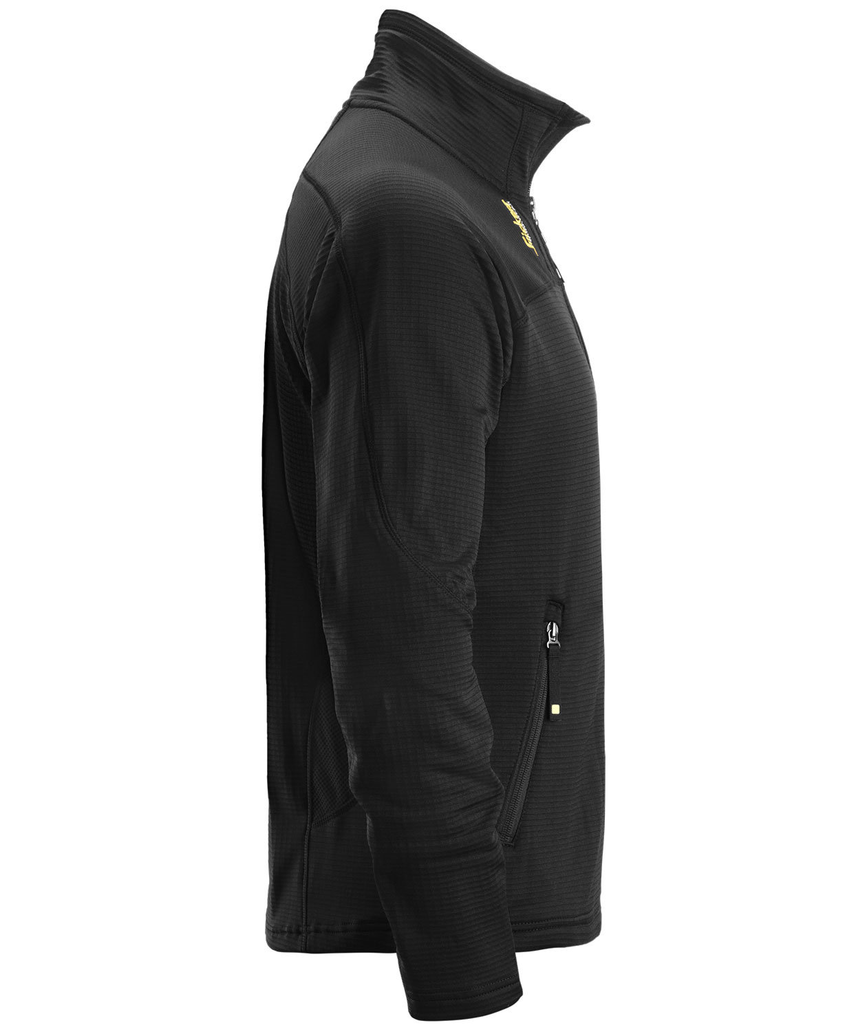 Snickers Body Mapping microfleece midlayer cardigan 9438, Black, large image number 3