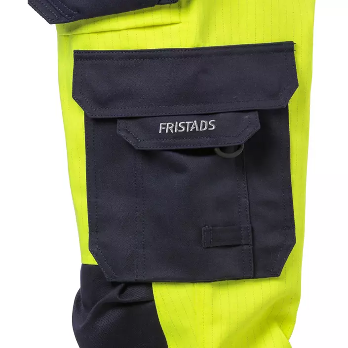 Fristads Flame women's craftsman trousers 2589, Hi-Vis yellow/marine, large image number 3
