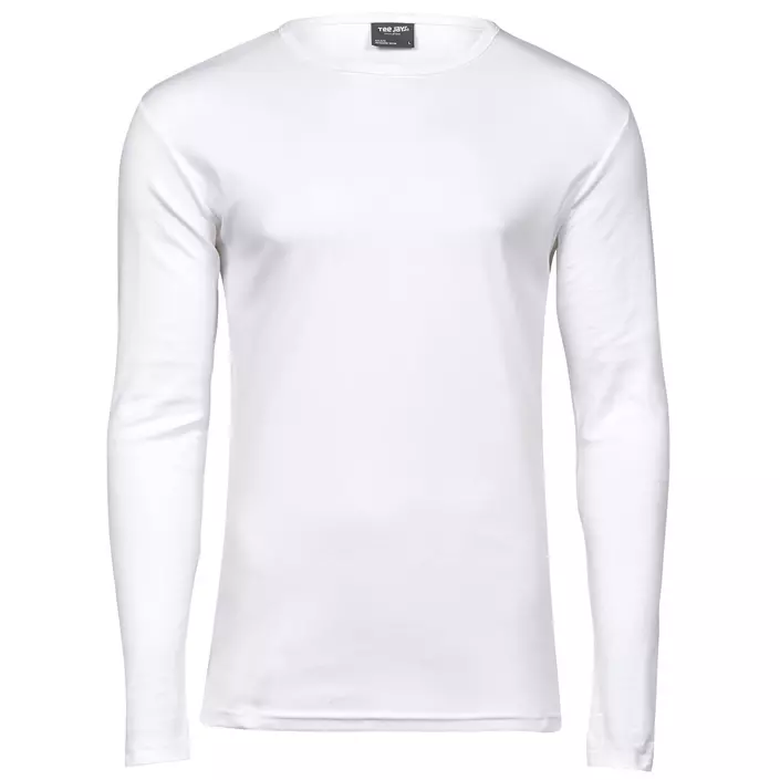 Tee Jays Interlock langærmet T-shirt, Hvid, large image number 0