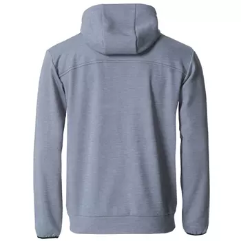 Clique Ottawa hoodie with full zipper, Grey
