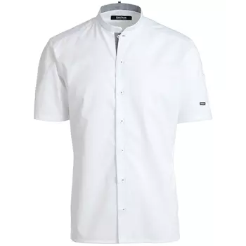 Kentaur modern fit kortermet kokkeskjorte/serveringsskjorte, Hvit