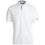 Kentaur modern fit kortærmet kokkeskjorte/serveringsskjorte, Hvid