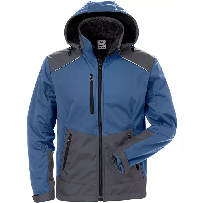 Fristads softshell winter jacket 4060, Blue/Grey, large image number 0