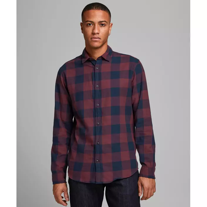 Jack & Jones JJEGINGHAM Slim fit lumberjack shirt, Port Royale, large image number 1