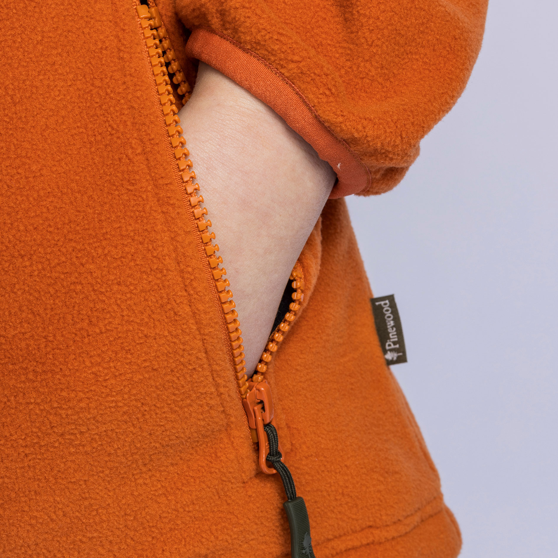 Pinewood Finnveden dame fleecejakke, Burned Orange, large image number 6