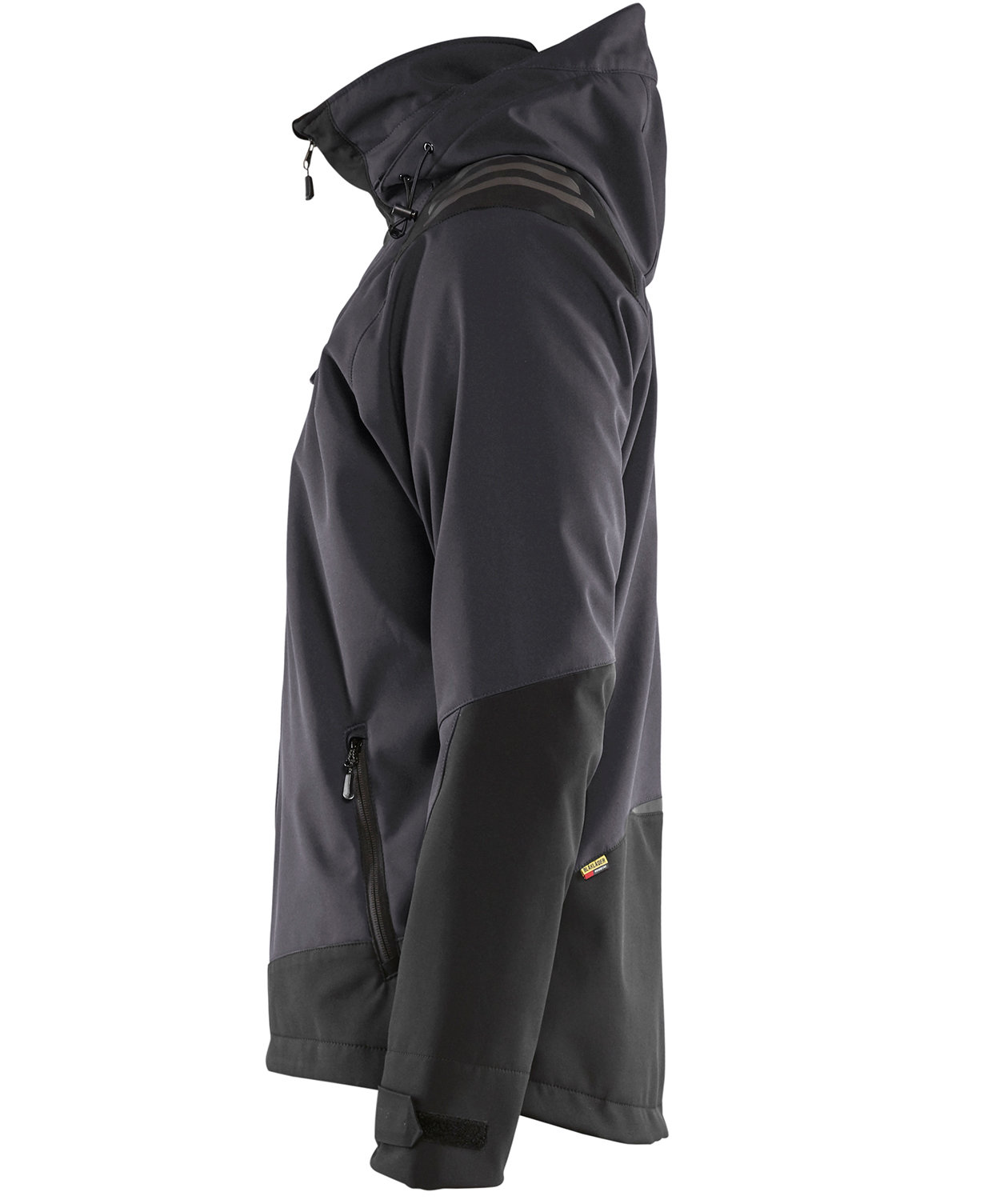 Bl&aring;kl&auml;der softshelljakke, M&oslash;rkegr&aring;/Sort, large image number 2