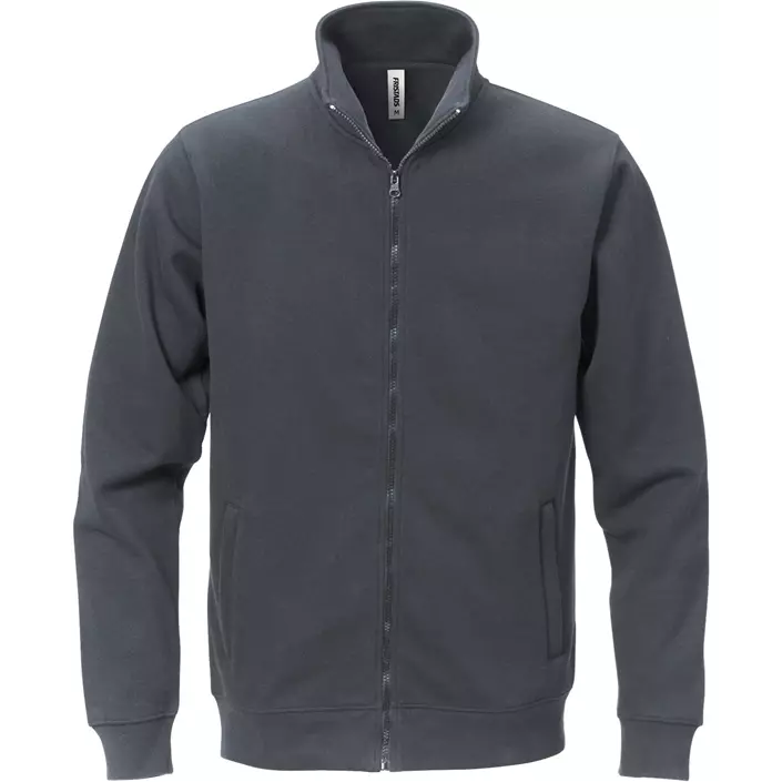 Fristads Acode Sweatshirt mit Reißverschluss, Dunkelgrau, large image number 0