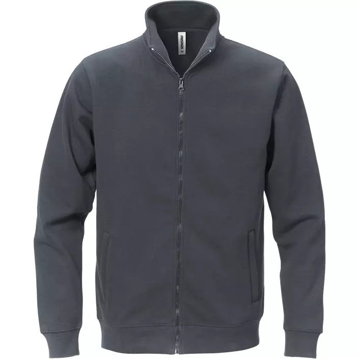 Fristads Acode sweatshirt with zip, Dark Grey, large image number 0
