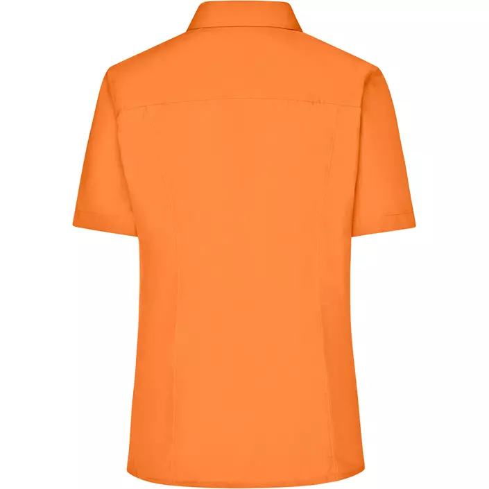 James & Nicholson kortermet Modern fit dameskjorte, Oransje, large image number 1