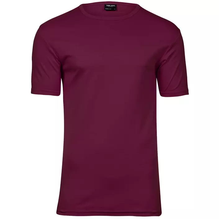 Tee Jays Interlock T-skjorte, Mørkerød, large image number 0