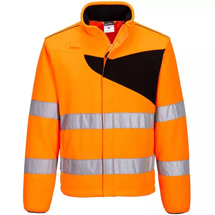 Portwest PW2 fleece jacket, Hi-Vis Orange/Black, large image number 0