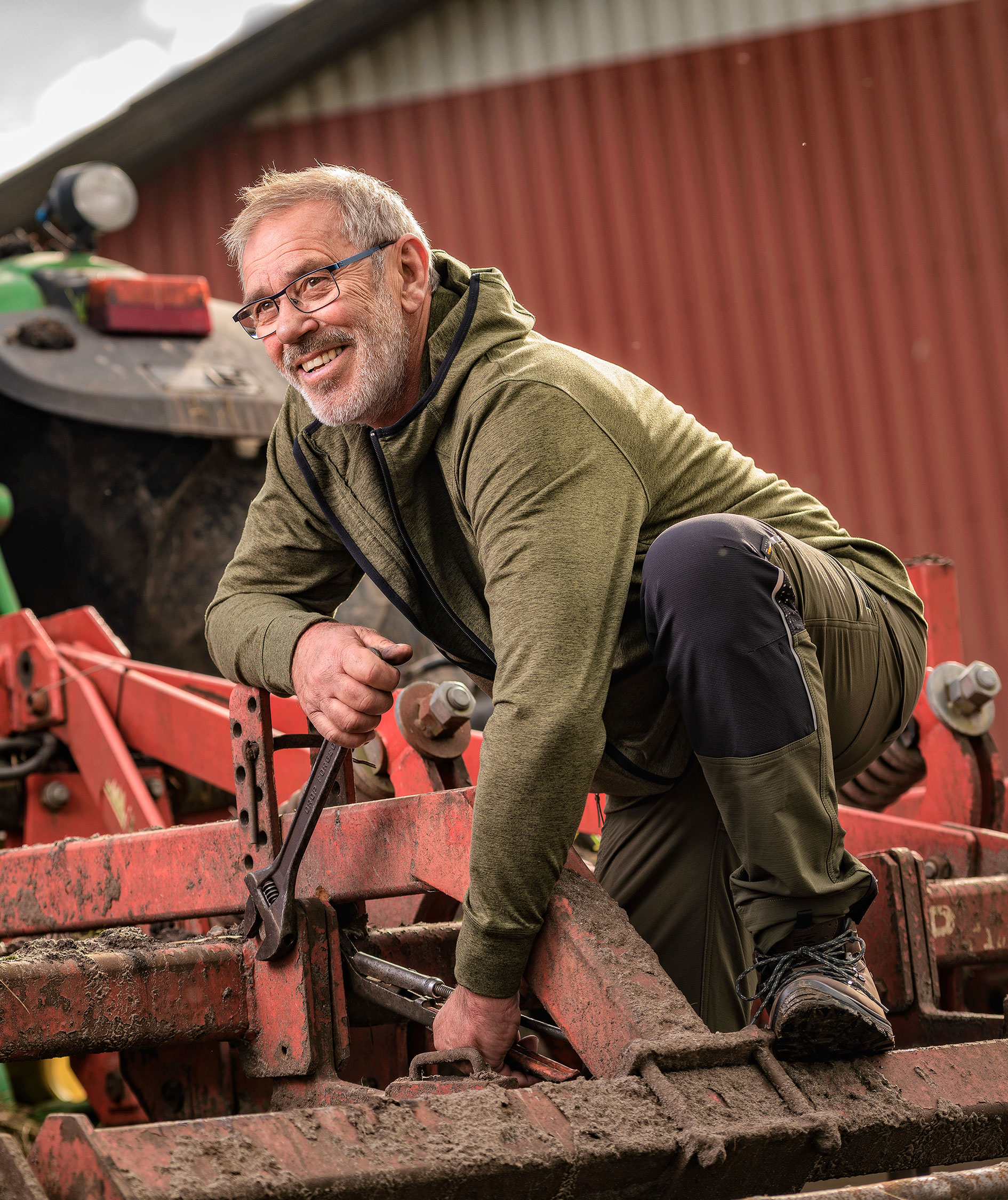 Kramp Active fleece sweater, Olive Green, large image number 2