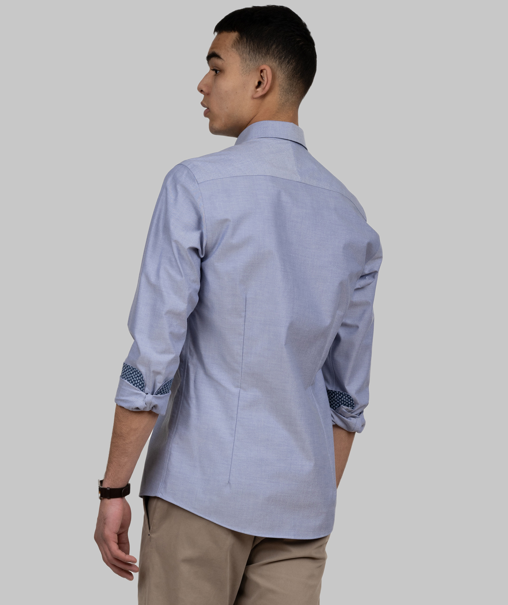 J. Harvest & Frost Red Bow 121 slim fit skjorte, Bl&aring;, large image number 3