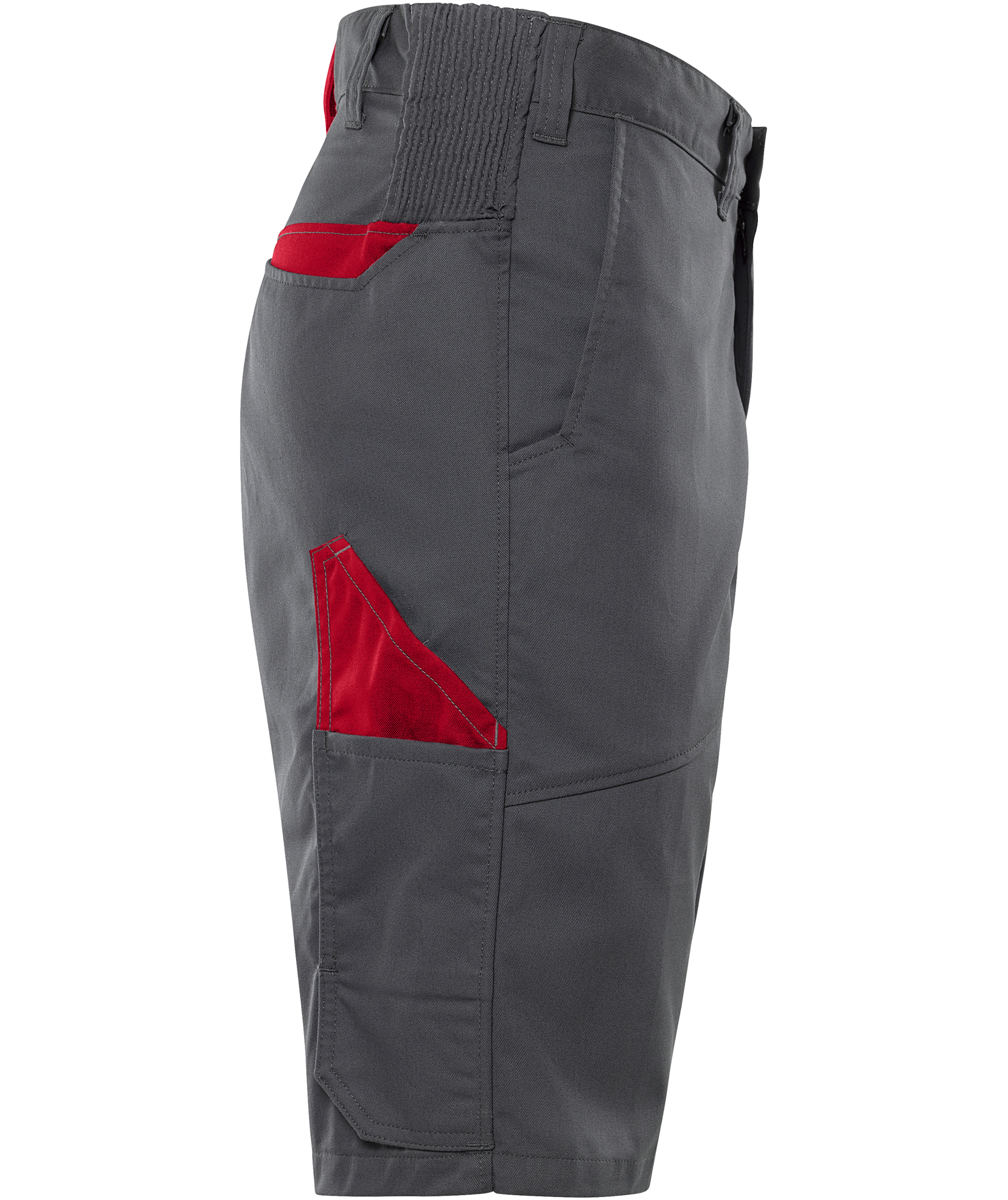 Fristads Green Shorts 2932 GWM, Grau/Rot, large image number 2