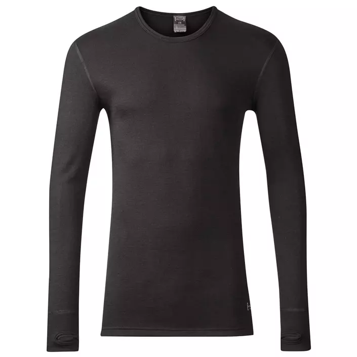 Xplor baselayer sweater with merino wool, Black, large image number 0