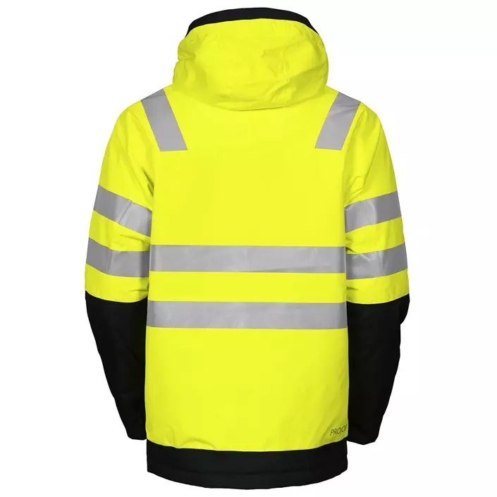 ProJob lined work jacket 6418, Hi-vis Yellow/Black, large image number 2