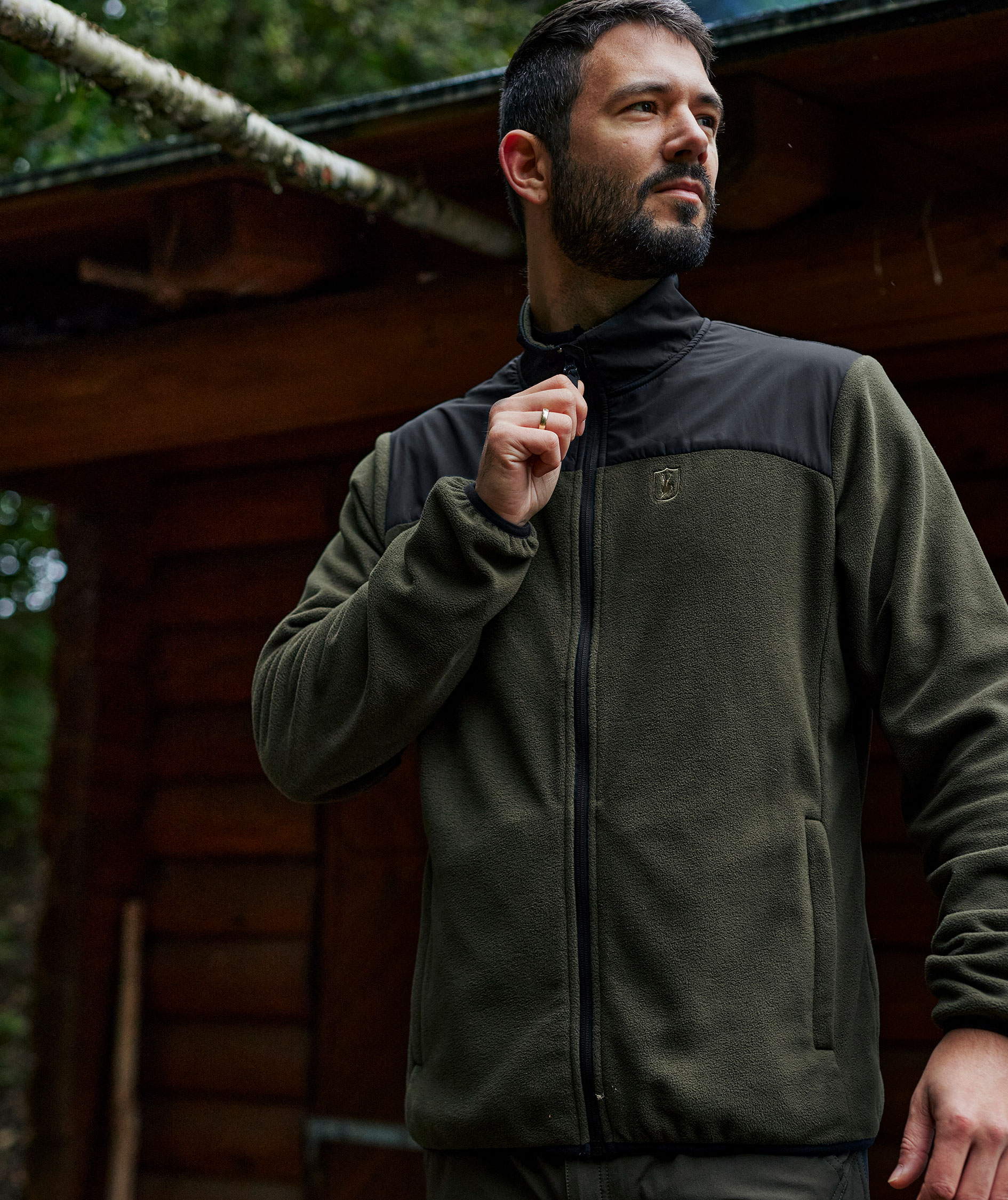 Deerhunter Northward fleece sweater, Rifle Green