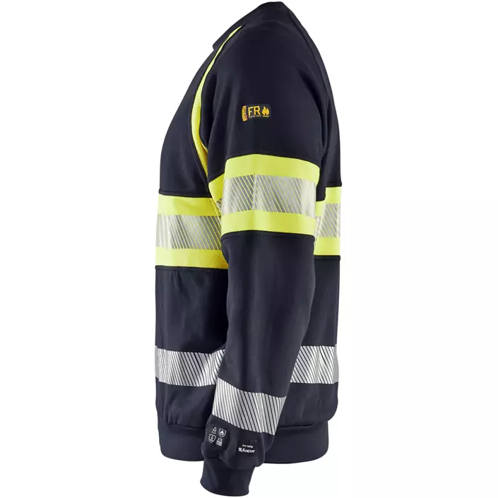Blåkläder Multinorm sweatshirt, Marine/Hi-Vis gul, large image number 3