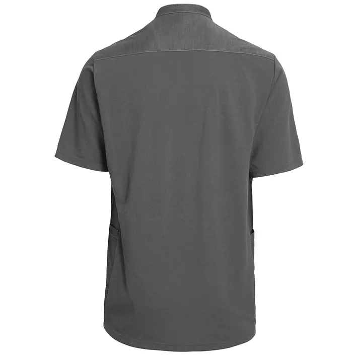 Kentaur kortärmad pique skjorta, Gråmelerad, large image number 1