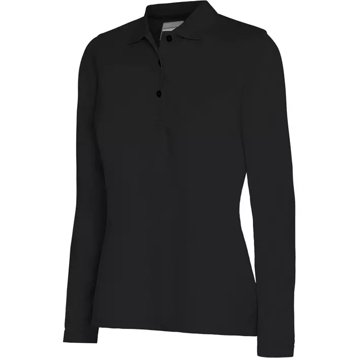 Pitch Stone women's long-sleeved polo shirt, Black, large image number 0