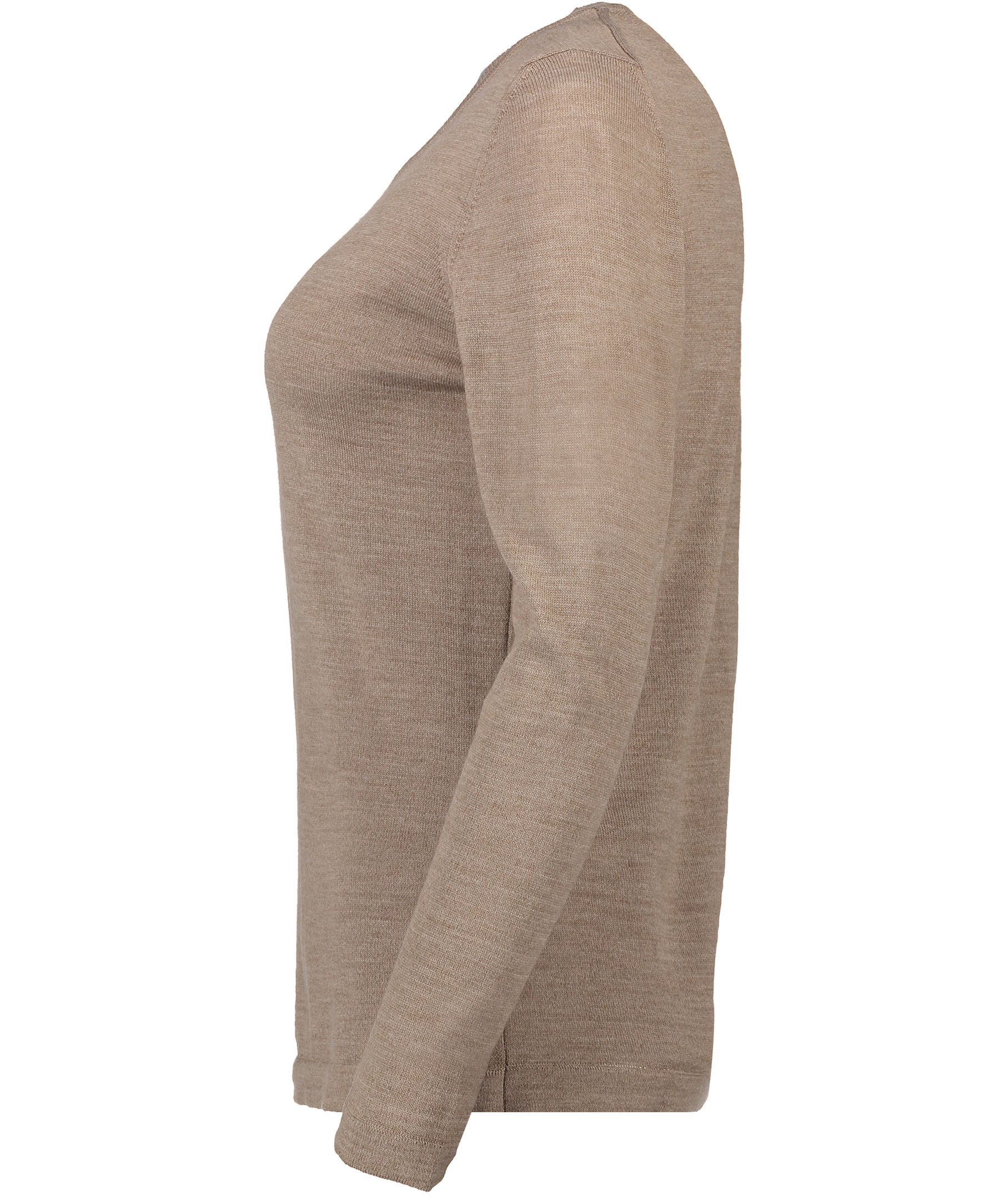 Seven Seas women's knitted pullover with merino wool, Sand melange, large image number 3