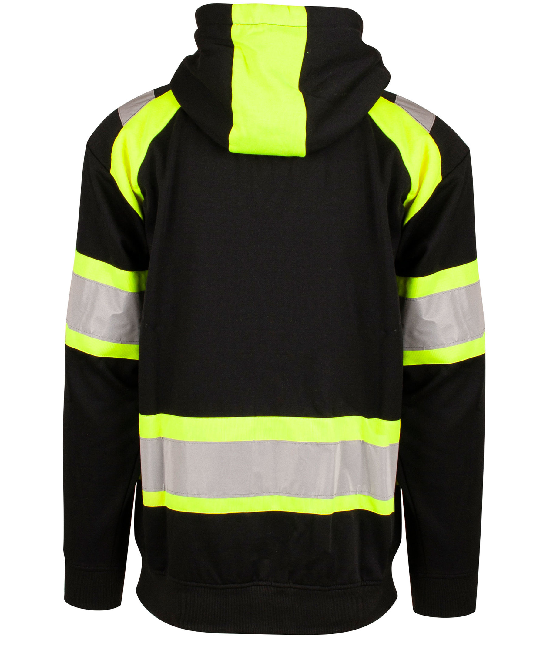 YOU Skara reflex hoodie, Svart/Gul