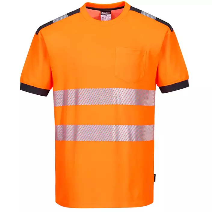 Portwest PW3 Hi-Vis T-shirt, Varsel orange/Grå, large image number 0
