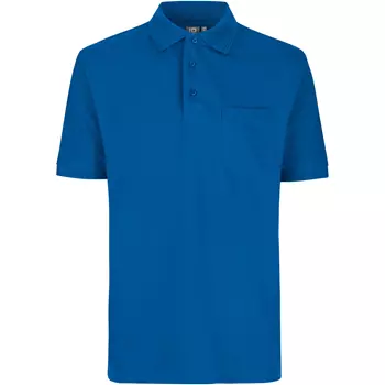 ID PRO Wear Polo shirt with chest pocket, Azure