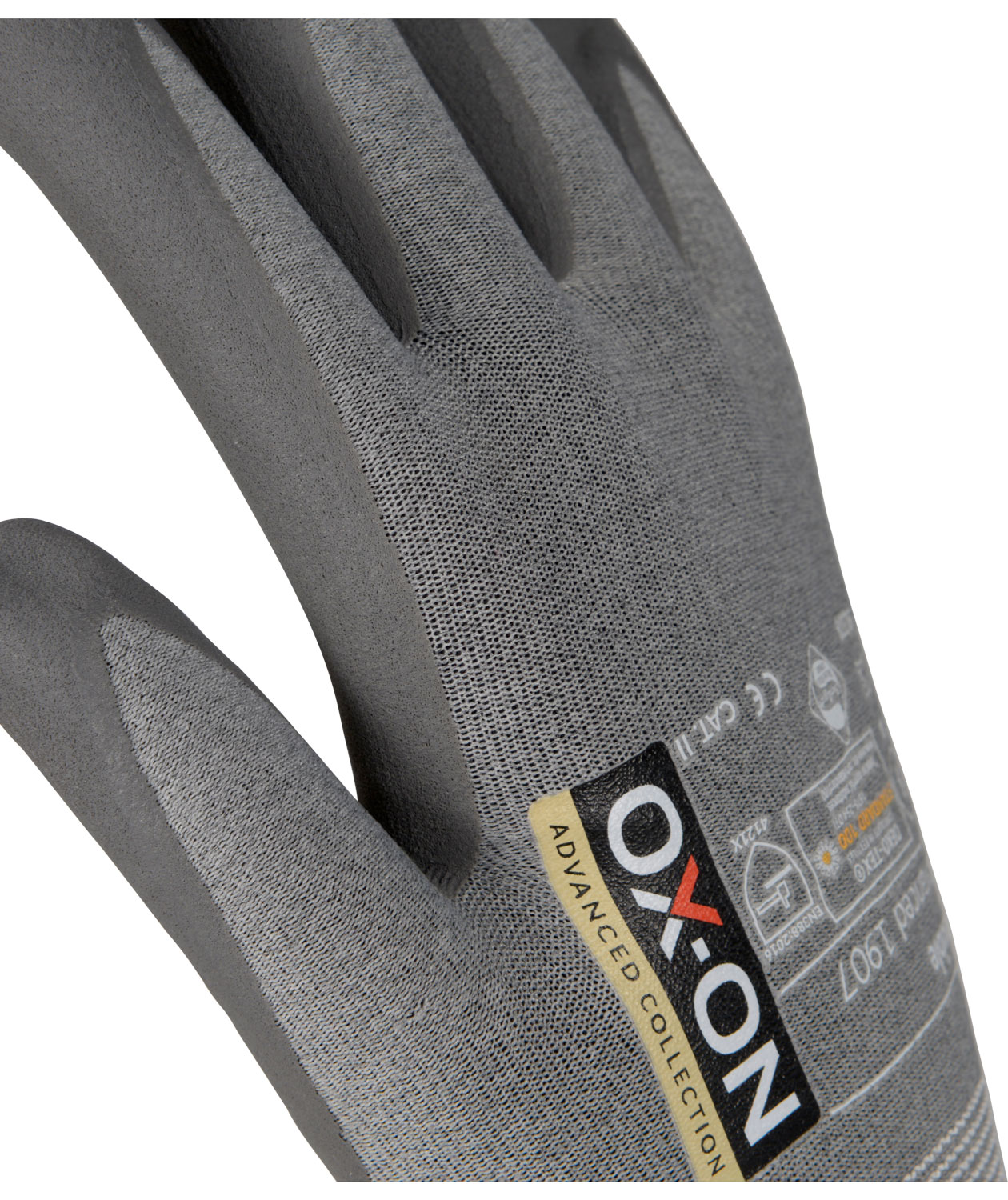 OX-ON Flexible Advanced 1907 antistatic work gloves, Grey, large image number 1